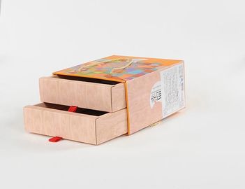 Διπλό κιβώτιο CMYK αποθήκευσης συρταριών χαρτονιού στρώματος/εκτύπωση Pantone