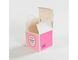 Ρόδινη πτυσσόμενη τροφίμων βαθμού συσκευασία κέικ κουτιών από χαρτόνι ελαφριά