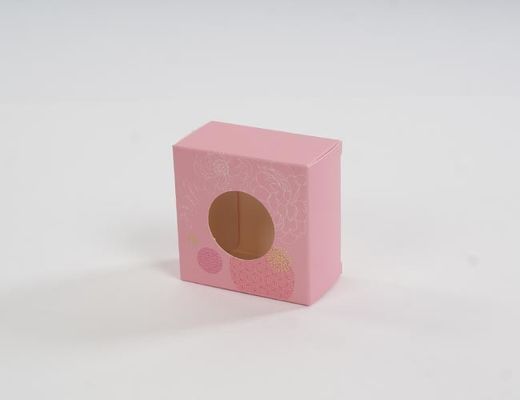 Ρόδινη ελεφαντόδοντου χαρτονιού αντίθετη επίδειξης συσκευασία δώρων στάσεων καλλυντική